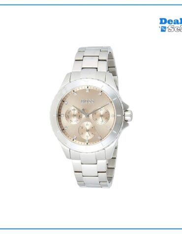 BOSS Multi Zifferblatt Quarz Uhr für Damen mit Silbernes Edelstahlarmband