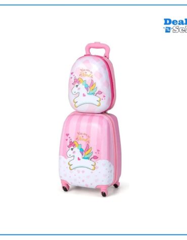COSTWAY 2tlg Kinderkoffer + Rucksack