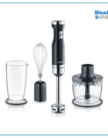 Graef HB502EU Stabmixer 800W Schneebesenaufsatz, Turbofunktion Schwarz