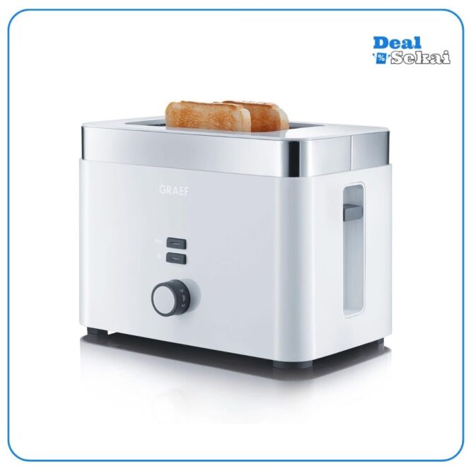 Graef Toaster TO 61, weiß, 27 centimeters l x 18 centimeters w x 19.3 centimeters h