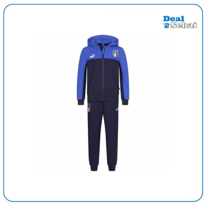 Italien FIGC PUMA Hooded Kinder Jogginganzug