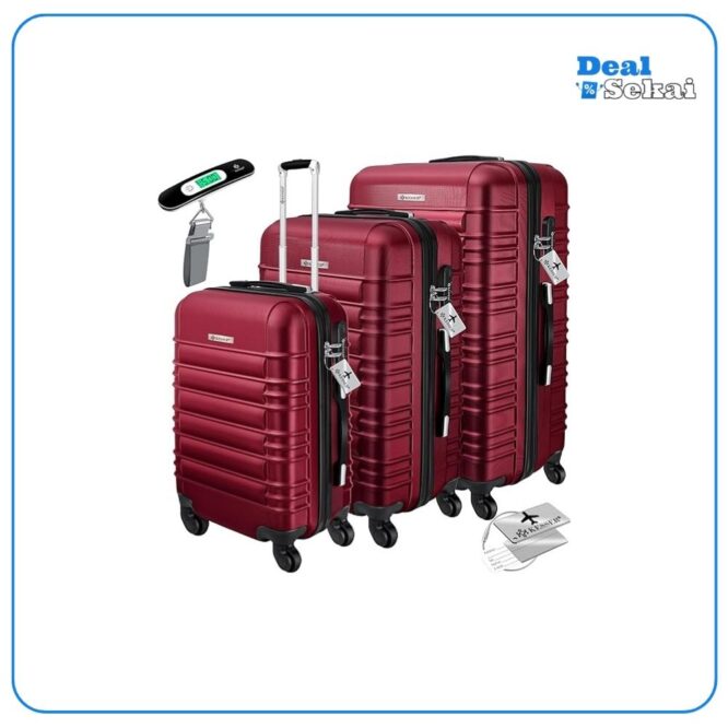 KESSER® 3tlg. Hartschalenkofferset Hard Shell Basic Hartschalenkoffer Trolley Koffer