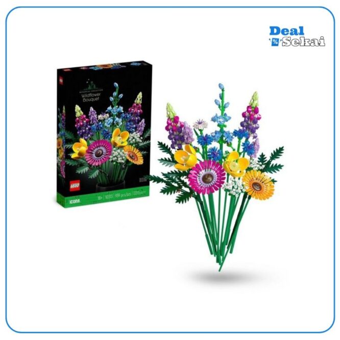 LEGO® Konstruktionsspielsteine Wildblumenstrauß (10313), LEGO® Icons, (939 St), Made in Europe
