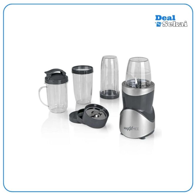 MAXXMEE Smoothie Maker Set 12-teilig Multifunktionaler Mixer 8 Funktionen