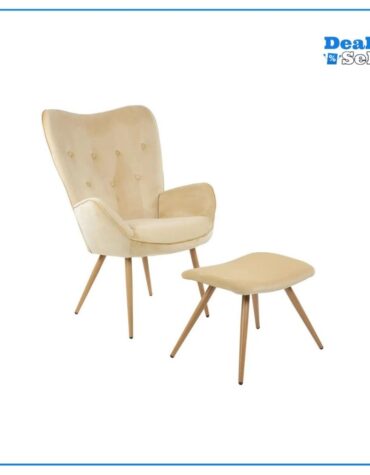 Albatros Ohrensessel mit Hocker YORK