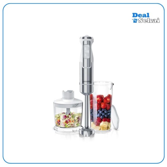 Arendo Edelstahl Stabmixer Set - vierflügeliges Messer