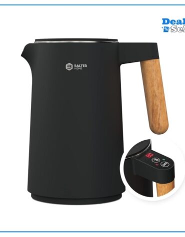 BALTER Edelstahl Wasserkocher mit Temperatureinstellung