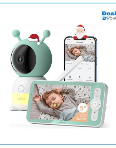 BOIFUN Babyphone mit Kamera 2K/3MP, 5 Zoll Wlan Video Babyfon