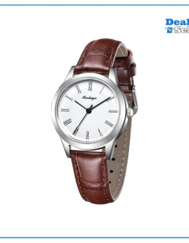 BOSHIYA Damen Uhren Lederarmband Analog Klassisch Quarz