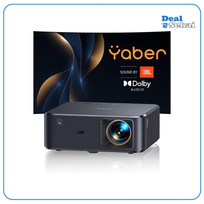 Beamer 4K mit Android TV 12.0, Sound by JBL