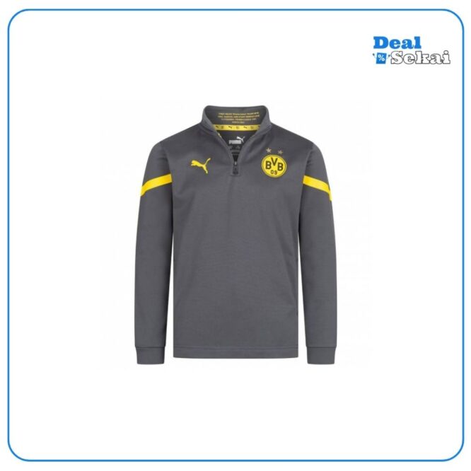 Borussia Dortmund BVB PUMA Prematch 14 Zip Kinder Sweatshirt
