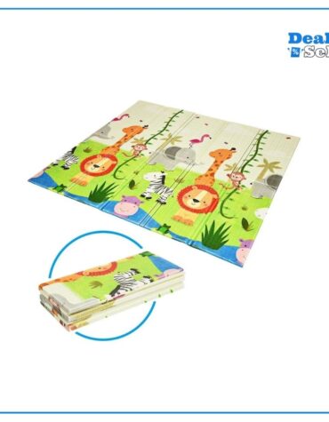 COSTWAY Baby Spielmatte faltbar doppelseitig 200 x 180 cm Grün