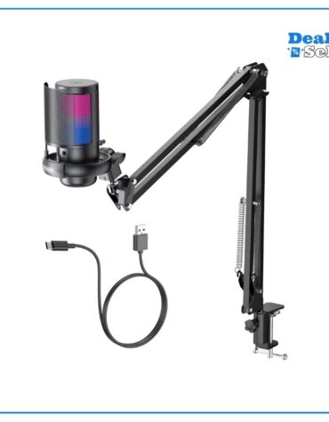 Gaming Mikrofon PC RGB mit Arm