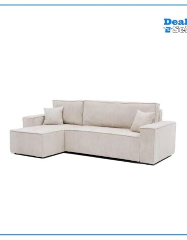GrekPol Ecksofa mit Schlaffunktion Paris Poso Beige