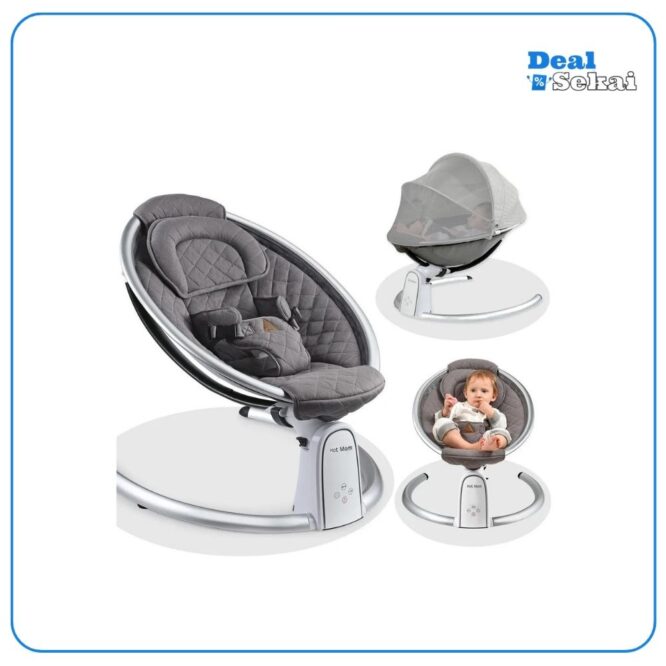 Hot Mom Babywippe elektrische Babyschaukel mit 5 Stufen schaukelfunktion