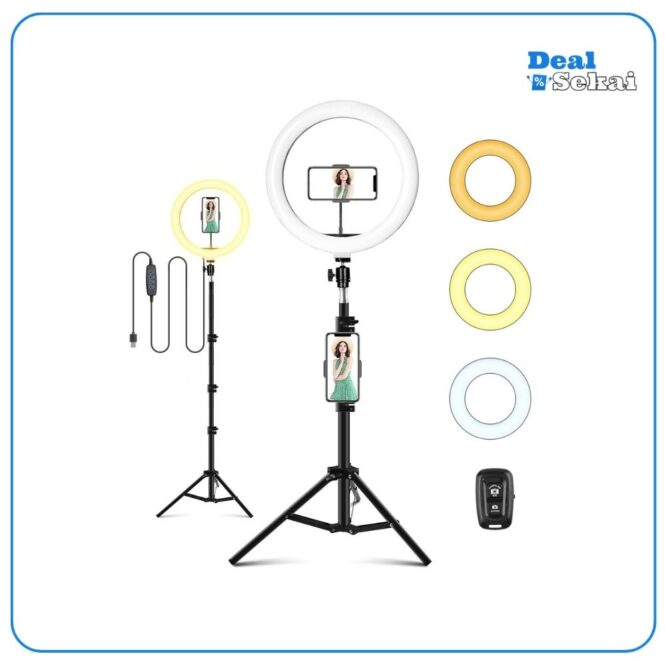 LED Ringlicht mit Stativ, 10 zoll / 25.4 CM Ringleuchte
