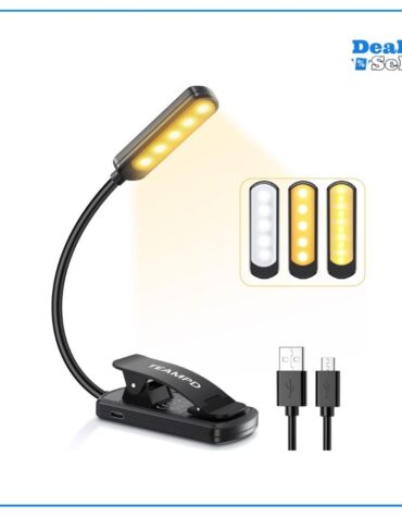 Leselampe Buch Klemme, TEAMPD Buchlampe mit 10 LEDs