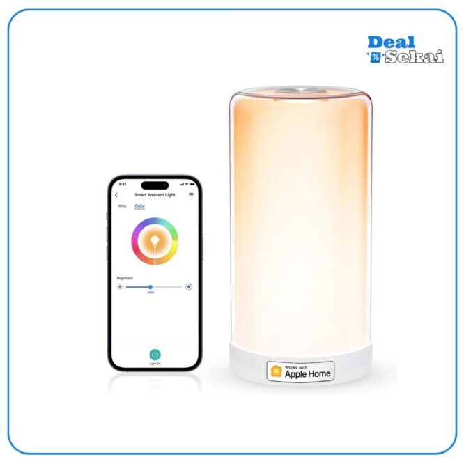 Meross WLAN LED Nachttischlampe Funktioniert mit Apple HomeKit