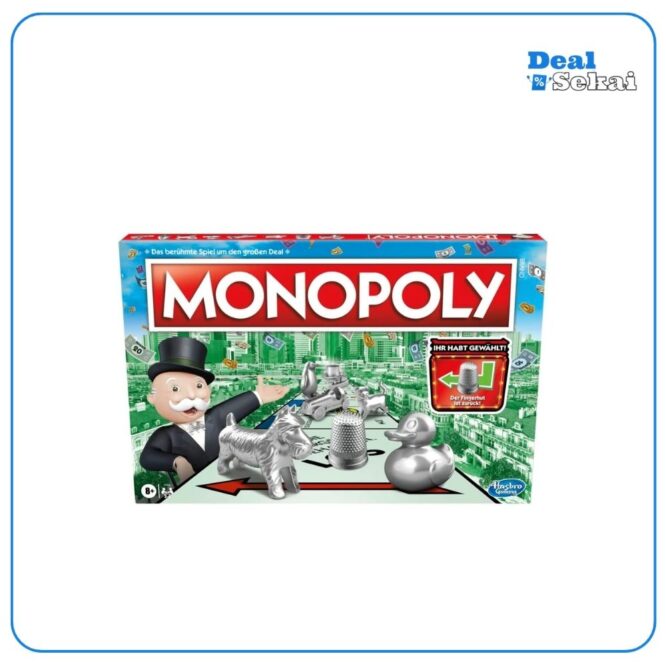 Monopoly Brettspiel, Familienspiel für Erwachsene und Kinder