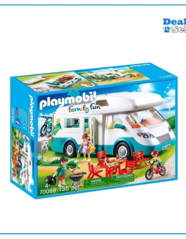 PLAYMOBIL Family Fun 70088 Familien-Wohnmobil mit abnehmbaren Dach und vielem Zubehör