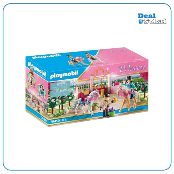 PLAYMOBIL Princess 70450 Reitunterricht im Pferdestall, Ab 4 Jahren