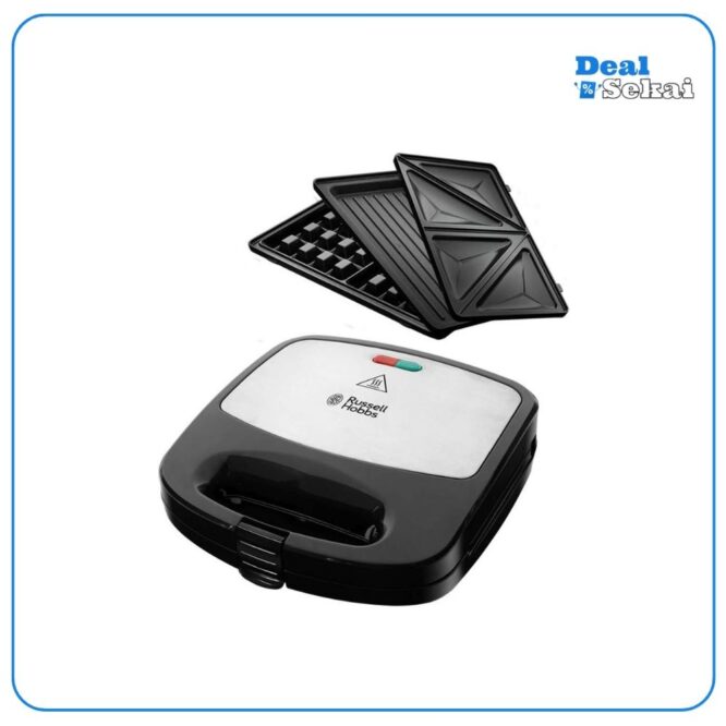 Russell Hobbs Multifunktionsgerät 3-in-1 [Sandwichmaker, Waffeleisen, Kontaktgrill]