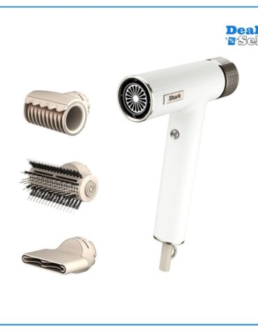 Shark SpeedStyle Haartrockner & RapidGloss Finisher für glattes & welliges Haar, 3 Styler, Schnelltrocknend, Glättet Fliegende Haare, Für Alle Haartypen, Keine Hitzeschäden, Ionisch, Seide, HD333EU
