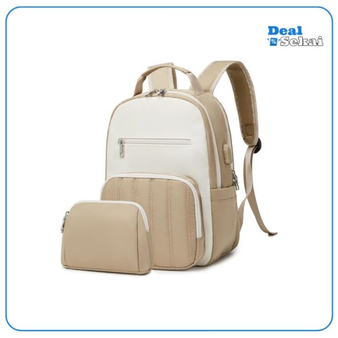 Suweir Kleiner Rucksack Damen Elegant Rucksacktasche Geldbeutel