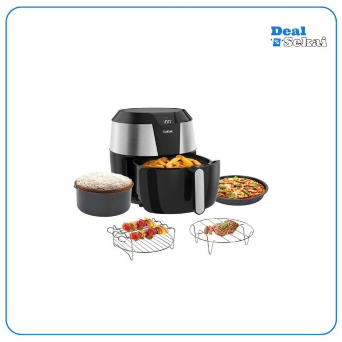 Tefal Heißluftfritteuse EY701D.HERO Easy Fry XXL mit Zubehör-Set