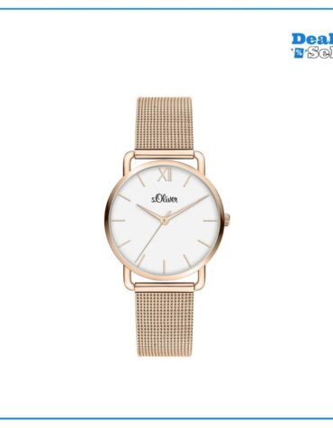 s.Oliver Damen Armbanduhr Edelstahl