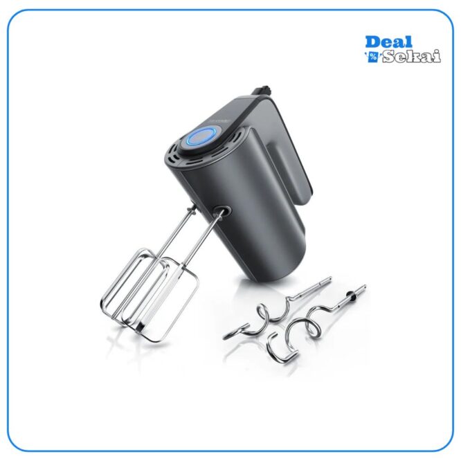 Arendo Handmixer aus Edelstah mit Turbostaste