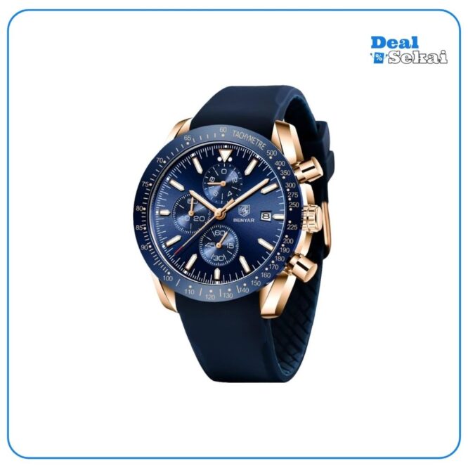 BENYAR Uhren Herren Analog Quarz Chronograph