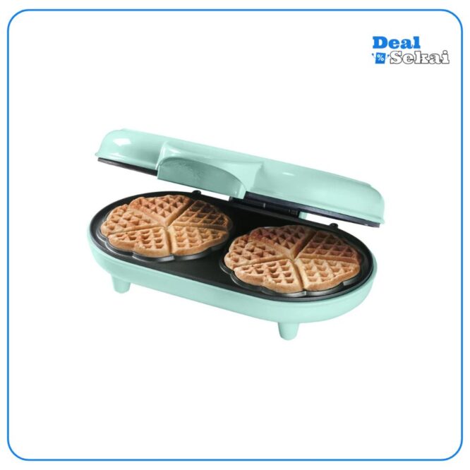 Bestron Doppel-Waffeleisen für klassische Herzwaffeln
