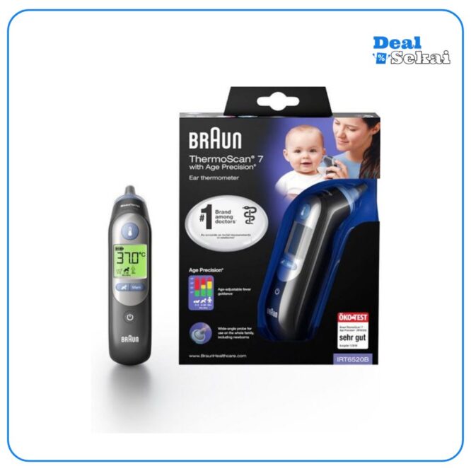 Braun Fieberthermometer ThermoScan® 7 Ohrthermometer mit Age Precision®