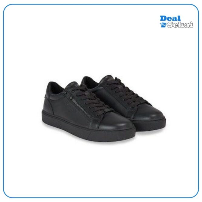 Calvin Klein LOW TOP LACE UP W/ZIP RUBB Sneaker in monochromer Optik