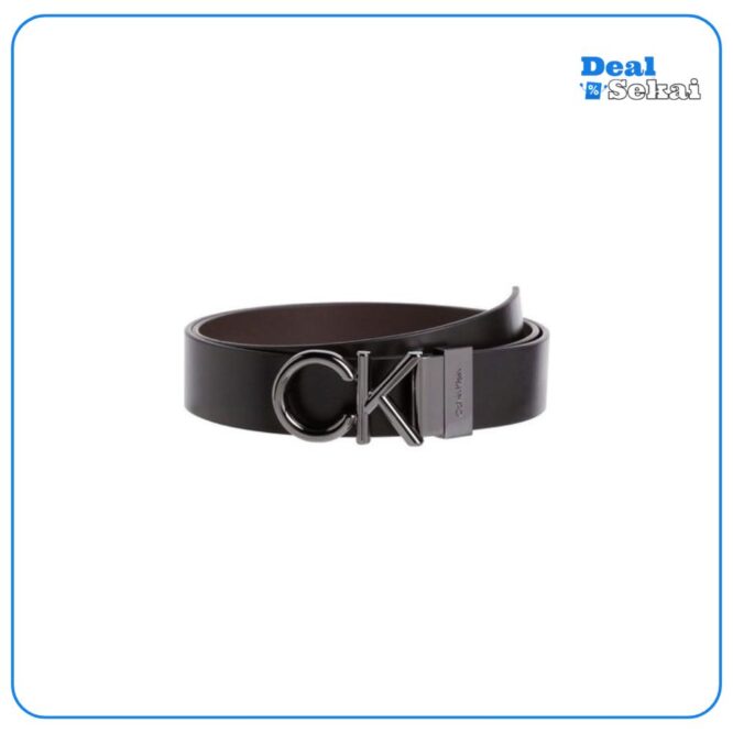 Calvin Klein Ledergürtel GS 2 BUCKLES 1 STRAP BELT SET