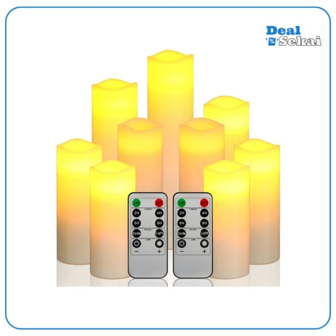 Da by LED Kerzen, Batteriekerzen-Set aus 9