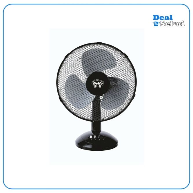 DeKon DESIGN Tischventilator Stratos B 306, schwarz