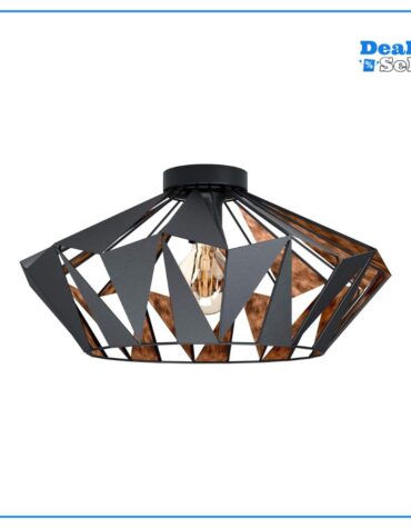 EGLO Deckenlampe Carlton 6, 1 flammige Deckenleuchte Vintage