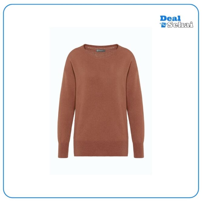 GALERIA Cashmere Pullover "Porto", Rundhals-Ausschnitt, Rippbündchen, für Damen