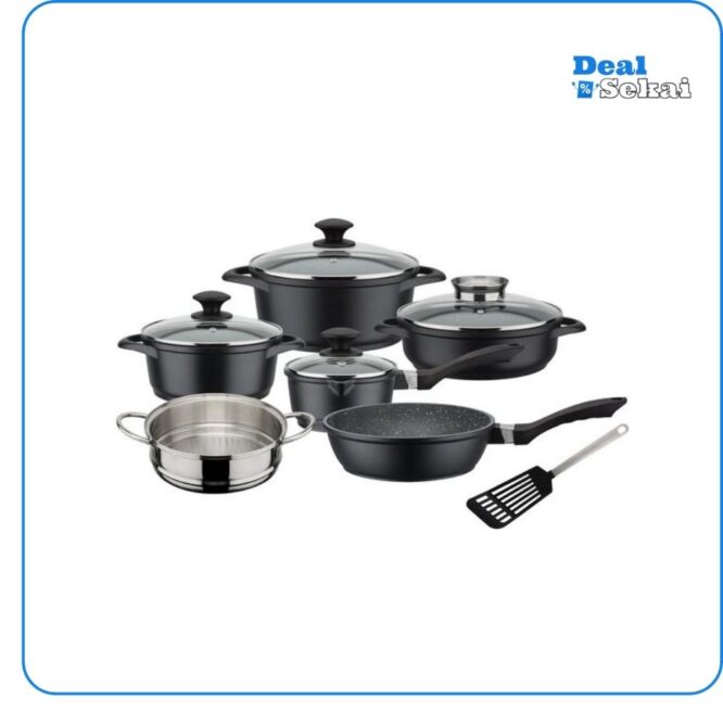 GSW Topf-Set Gourmet Granit, Aluminiumguss
