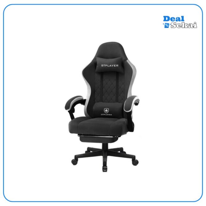 GTPLAYER Gaming-Stuhl Ergonomischer Gaming Sessel Schreibtischstuhl mit Stoffoberfläche (Pacekung)