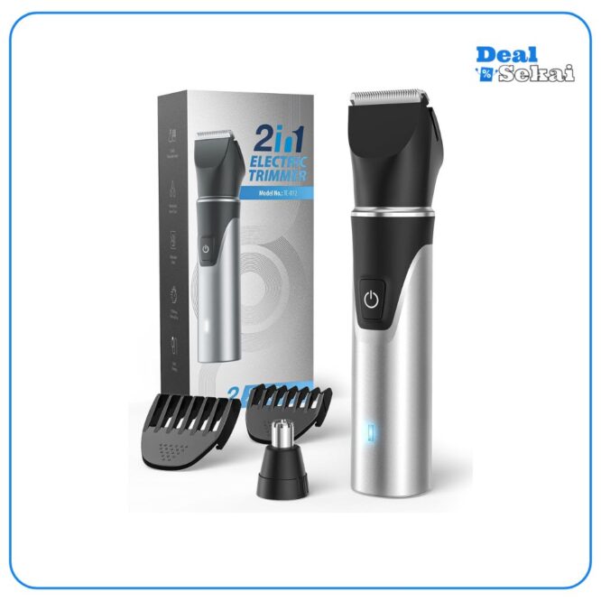 Intimrasierer Mann mit Nasenhaartrimmer 2-in-1
