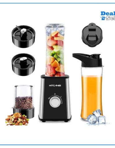 KITCANIS 3-in-1 Mixer Smoothie Maker, 800W Mini Standmixer Blender elektrisch