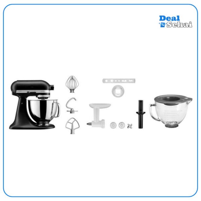 KitchenAid Küchenmaschine 5KSM125EBM SCHWARZ MATT, 300 W