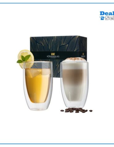 Königsglas Latte-Macchiato-Glas Latte Macchiato Glas 300 ml Cappuccino Gläser-Set doppelwandig