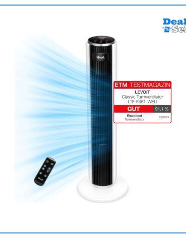 LEVOIT 28dB leiser Turmventilator mit Fortschrittlichem Schlafmodus
