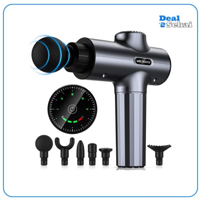 Massagepistole, WELTEAYO 2600 mAh Massage Pistole