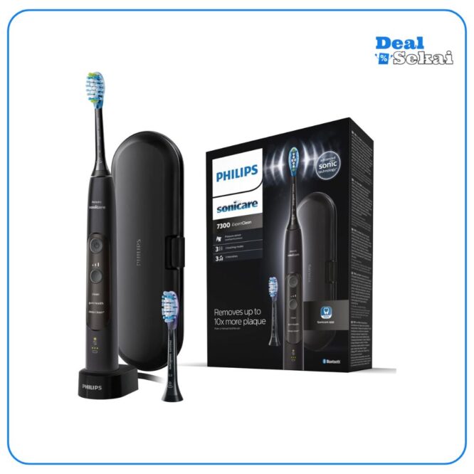 Philips HX9601/02 Expertclean 7300 Elektrische Zahnbürste mit Schalltechnologie