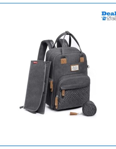 RUVALINO Baby Wickelrucksack Wickeltasche Rucksack mit tragbarer Wickelauflage